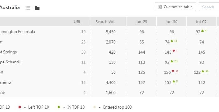 Arcadia in Rye SERP Visibility Overview Arcadia in Rye SERP Visibility Overview